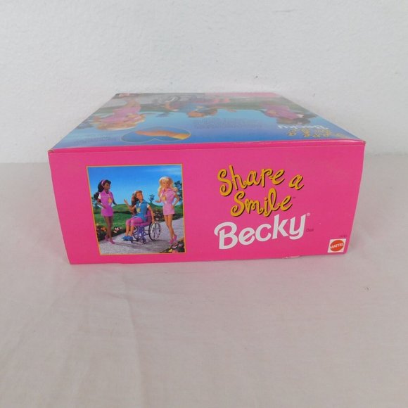 Share A Smile Becky #15761 Special Edition Wheel Chair Mattel Barbie Doll 1996 - Picture 6 of 7